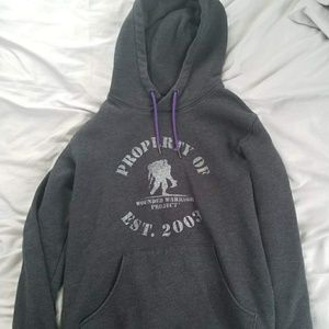Gray Under Armour Wounded Warrior Sweatshirt